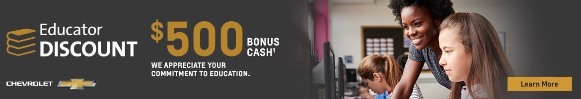 Educator Discount $500 Bonus Cash