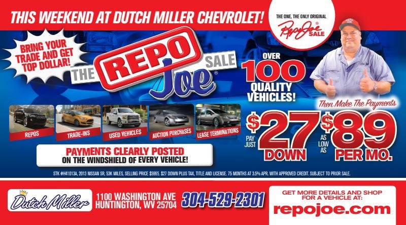 The Repo Joe | Dutch Miller Chevrolet in Huntington WV